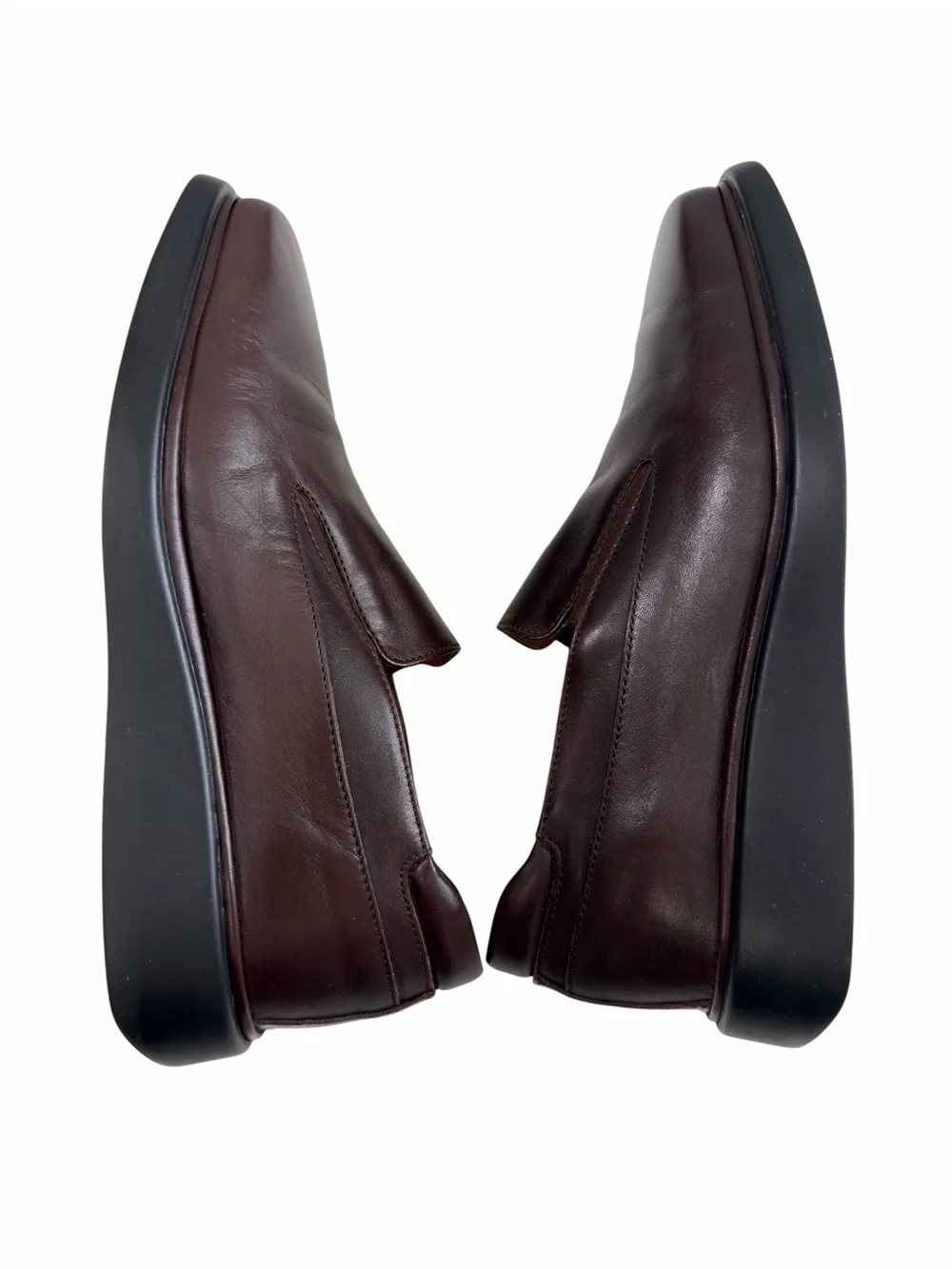 Bally Rolamo Leather Slip-On Loafers Dark Brown Men’s Size 7D